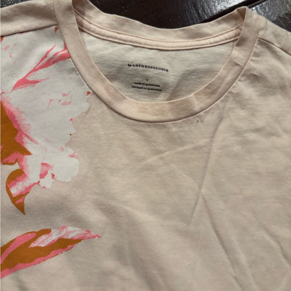 Anthropologie Floral Muscle Tee - Size Small - Picture 6 of 7